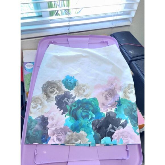 H&M floral mini skirt sz 12 - Picture 1 of 5